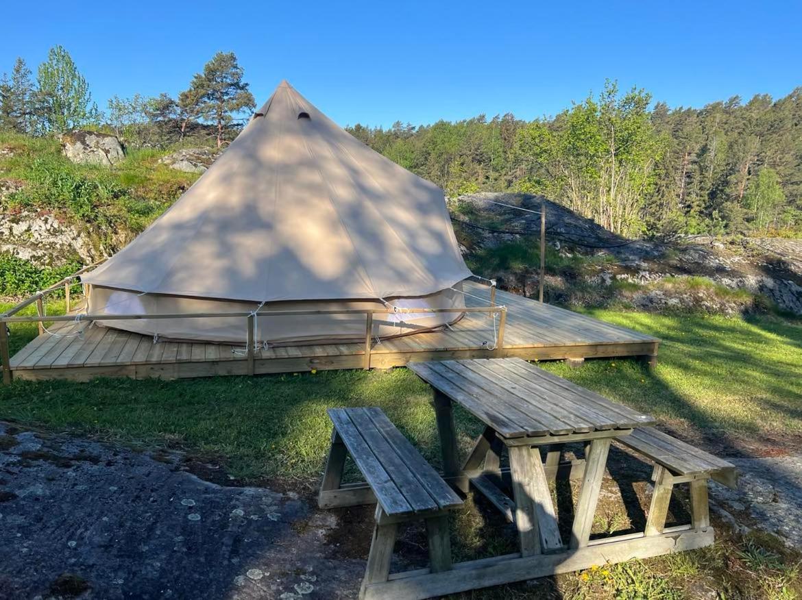 Hotel Hommen Gard Glamping Risør Exteriér fotografie