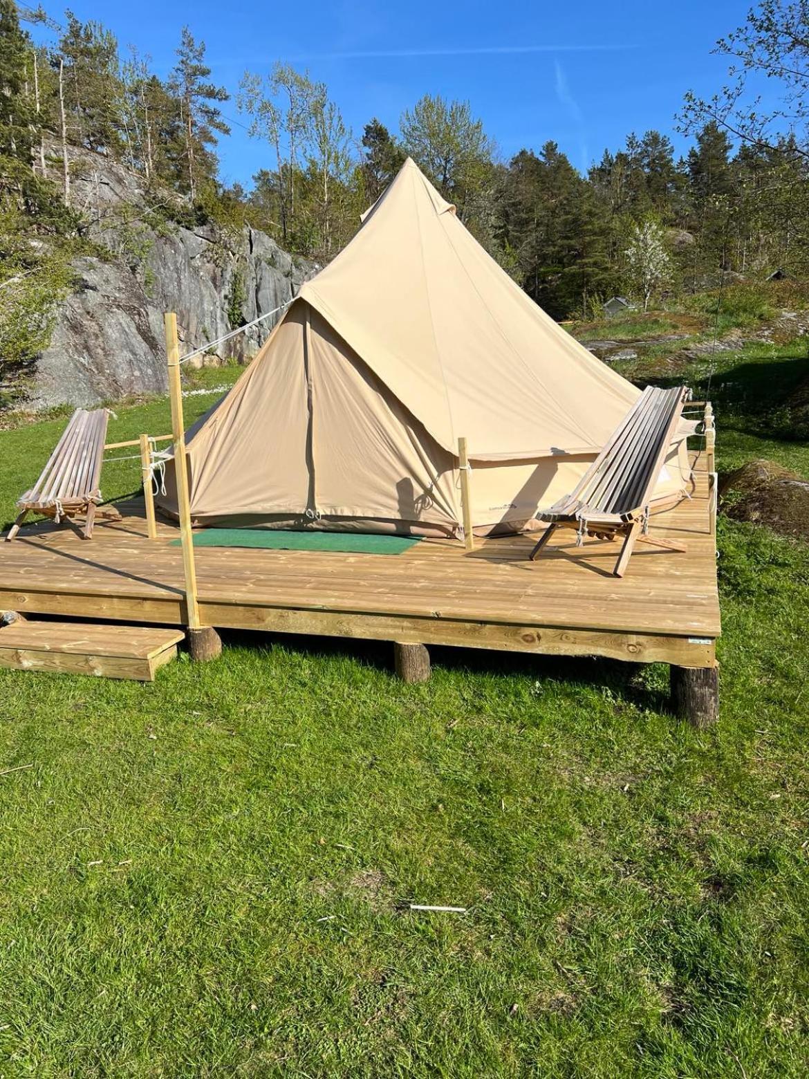 Hotel Hommen Gard Glamping Risør Exteriér fotografie