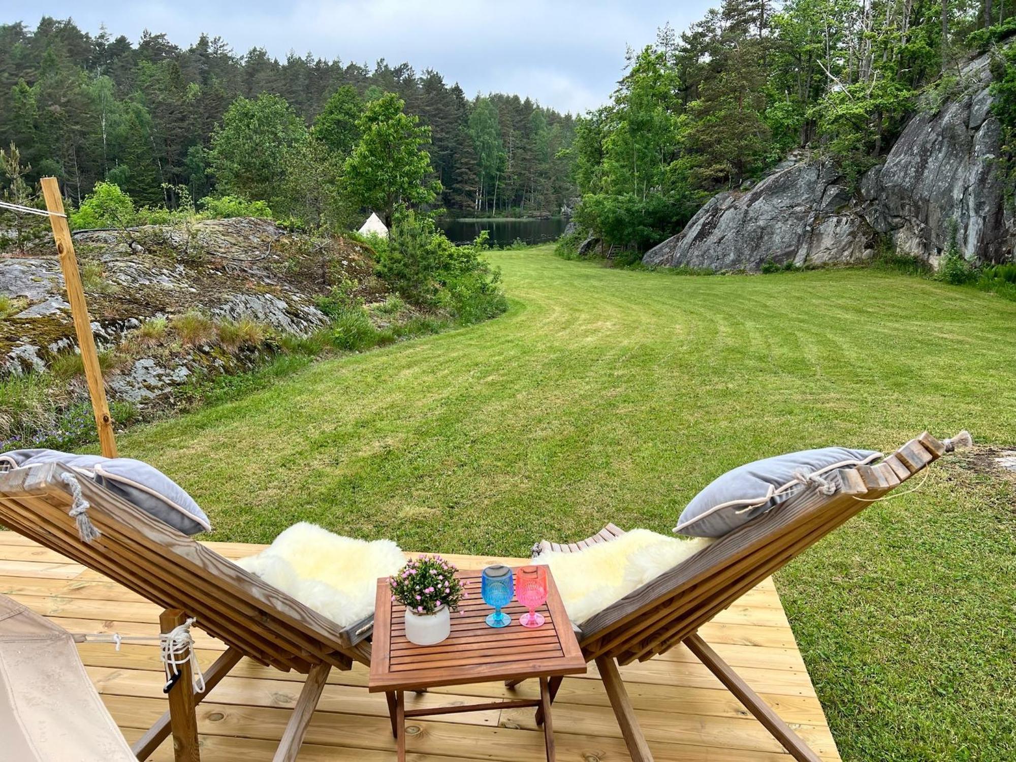 Hotel Hommen Gard Glamping Risør Exteriér fotografie